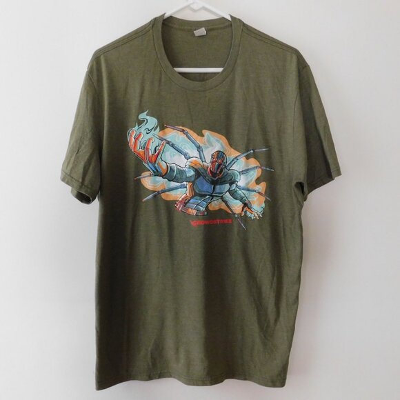T Shirt Crowdstrike Spider Robot Anime Style Graphic Adult Size L Large - Picture 2 of 6